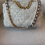 CHANEL Handbag 21S Oreo Tweed Quilted 19 Flap Large  Mixed Hardware - Redeluxe