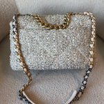 CHANEL Handbag 21S Oreo Tweed Quilted 19 Flap Large  Mixed Hardware - Redeluxe