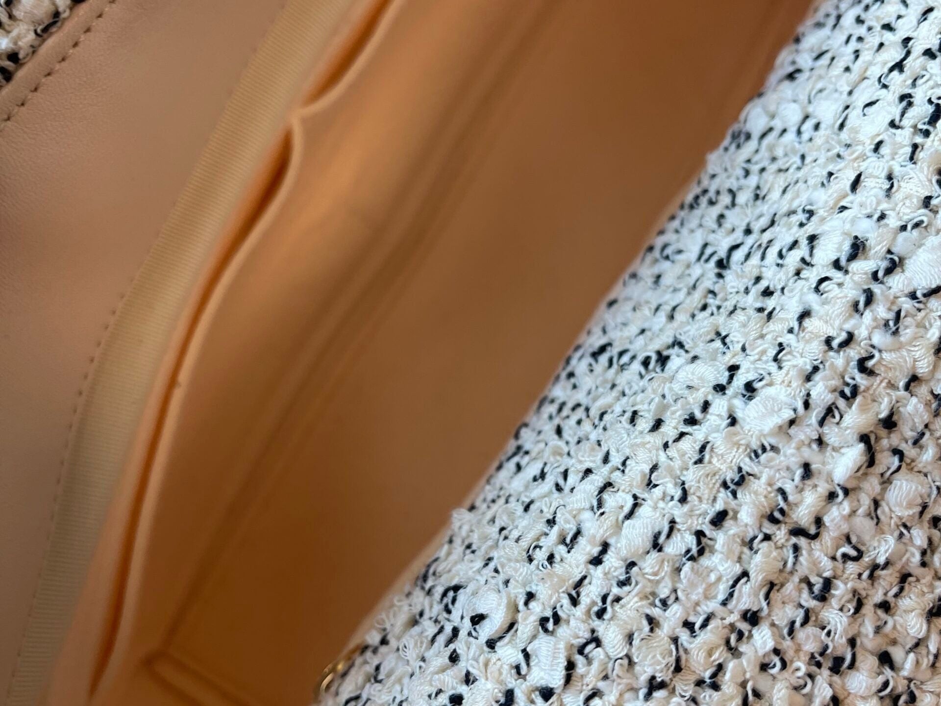 CHANEL Handbag 21S Oreo Tweed Quilted 19 Flap Large  Mixed Hardware - Redeluxe