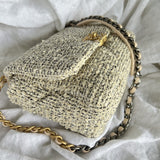 CHANEL Handbag 21S Oreo Tweed Quilted 19 Flap Small MHW - Redeluxe