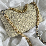 CHANEL Handbag 21S Oreo Tweed Quilted 19 Flap Small MHW - Redeluxe