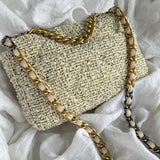 CHANEL Handbag 21S Oreo Tweed Quilted 19 Flap Small MHW - Redeluxe