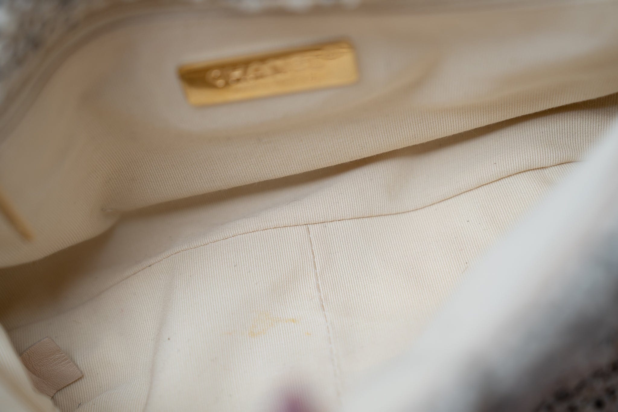 CHANEL Handbag 21S Oreo Tweed Quilted 19 Flap Small Mixed Hardware - Redeluxe