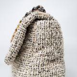 CHANEL Handbag 21S Oreo Tweed Quilted 19 Flap Small Mixed Hardware - Redeluxe