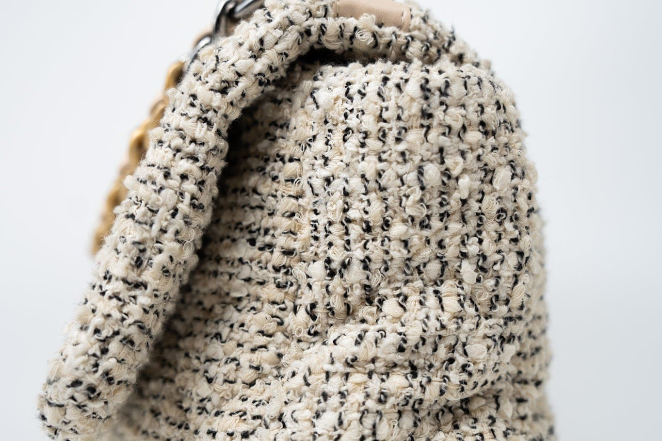 CHANEL Handbag 21S Oreo Tweed Quilted 19 Flap Small Mixed Hardware - Redeluxe