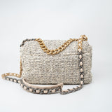 CHANEL Handbag 21S Oreo Tweed Quilted 19 Flap Small Mixed Hardware - Redeluxe