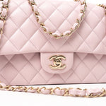 CHANEL Handbag 21S Pink Clair Caviar Classic Flap Quilted Medium LGHW - Redeluxe