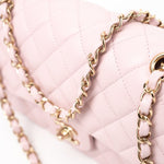 CHANEL Handbag 21S Pink Clair Caviar Classic Flap Quilted Medium LGHW - Redeluxe