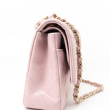CHANEL Handbag 21S Pink Clair Caviar Classic Flap Quilted Medium LGHW - Redeluxe