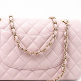 CHANEL Handbag 21S Pink Clair Caviar Classic Flap Quilted Medium LGHW - Redeluxe