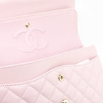 CHANEL Handbag 21S Pink Clair Caviar Classic Flap Quilted Medium LGHW - Redeluxe