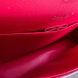 Chanel Handbag 21S Red Iridescent Caviar Quilted Classic Flap Medium - Redeluxe