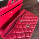 Chanel Handbag 21S Red Iridescent Caviar Quilted Classic Flap Medium - Redeluxe