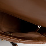 CHANEL Handbag 22A Caramel / Light Brown Lambskin Quilted 19 Flap Small MHW - Redeluxe