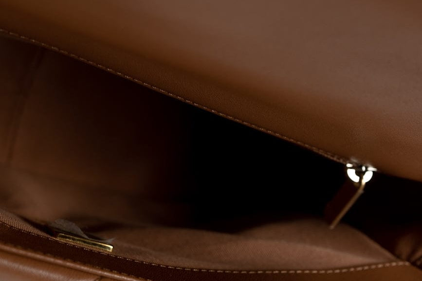 CHANEL Handbag 22A Caramel / Light Brown Lambskin Quilted 19 Flap Small MHW - Redeluxe