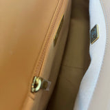 CHANEL Handbag 22A Caramel/Light Brown Lambskin Quilted 19 Flap Small Mixed Hardware - Redeluxe