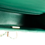 CHANEL Handbag 22A Emerald Green Lambskin Quilted Mini Top Handle LGHW - Redeluxe