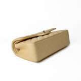 CHANEL Handbag 22B Yellow Caviar Quilted Classic Flap Small Light Gold Hardware - Redeluxe