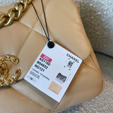 CHANEL Handbag 22C Beige Clair 19 Flap Small MHW - Redeluxe