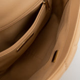 CHANEL Handbag 22C Beige Lambskin Quilted 19 Flap Small Mixed Hardware - Redeluxe