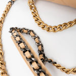 CHANEL Handbag 22C Beige Lambskin Quilted 19 Flap Small Mixed Hardware - Redeluxe