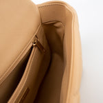 CHANEL Handbag 22C Beige Lambskin Quilted 19 Flap Small Mixed Hardware - Redeluxe