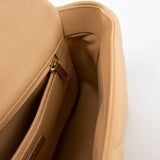CHANEL Handbag 22C Beige Lambskin Quilted 19 Flap Small Mixed Hardware - Redeluxe