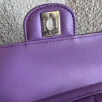 CHANEL Handbag 22C In Love Purple Lambskin Large Heart Bag LGHW - Redeluxe