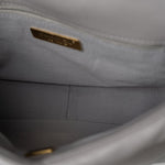 CHANEL Handbag 22C Light Grey Lambskin Quilted 19 Flap Small - Redeluxe