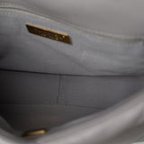 CHANEL Handbag 22C Light Grey Lambskin Quilted 19 Flap Small - Redeluxe