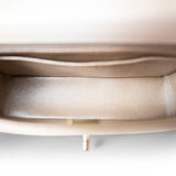 CHANEL Handbag 22C Mini Rectangular Flap Goatskin Quilted Golden Beige Aged Gold Hardware - Redeluxe