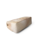 CHANEL Handbag 22C Mini Rectangular Flap Goatskin Quilted Golden Beige Aged Gold Hardware - Redeluxe