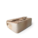 CHANEL Handbag 22C Mini Rectangular Flap Goatskin Quilted Golden Beige Aged Gold Hardware - Redeluxe