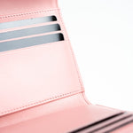 CHANEL Handbag 22C Pink Caviar Quilted Flap Wallet Light Gold Hardware - Redeluxe