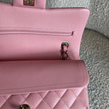 CHANEL Handbag 22C Sakura Pink Caviar Quilted Classic Flap Small LGHW - Redeluxe