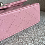 CHANEL Handbag 22C Sakura Pink Caviar Quilted Classic Flap Small LGHW - Redeluxe