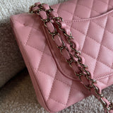 CHANEL Handbag 22C Sakura Pink Caviar Quilted Classic Flap Small LGHW - Redeluxe