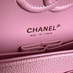 CHANEL Handbag 22C Sakura Pink Caviar Quilted Classic Flap Small LGHW - Redeluxe