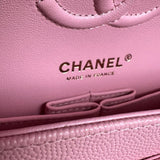 CHANEL Handbag 22C Sakura Pink Caviar Quilted Classic Flap Small LGHW - Redeluxe