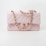 CHANEL Handbag 22P Light Pink Caviar Quilted Classic Flap Medium LGHW - Redeluxe