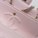 CHANEL Handbag 22P Light Pink Caviar Quilted Classic Flap Medium LGHW - Redeluxe
