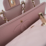 CHANEL Handbag 22P Light Pink Caviar Quilted Classic Flap Medium LGHW - Redeluxe