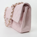 CHANEL Handbag 22P Light Pink Caviar Quilted Classic Flap Medium LGHW - Redeluxe