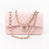 CHANEL Handbag 22S Light Pink Caviar Quilted Classic Flap Medium LGHW - Redeluxe