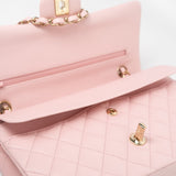 CHANEL Handbag 22S Light Pink Caviar Quilted Classic Flap Medium LGHW - Redeluxe