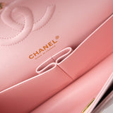 CHANEL Handbag 22S Light Pink Caviar Quilted Classic Flap Medium LGHW - Redeluxe