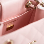CHANEL Handbag 22S Light Pink Caviar Quilted Mini Bucket Bag LGHW - Redeluxe