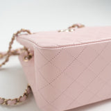 CHANEL Handbag 22S Light Pink Caviar Quilted Mini Bucket Bag LGHW - Redeluxe