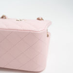 CHANEL Handbag 22S Light Pink Caviar Quilted Mini Bucket Bag LGHW - Redeluxe