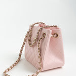 CHANEL Handbag 22S Light Pink Caviar Quilted Mini Bucket Bag LGHW - Redeluxe